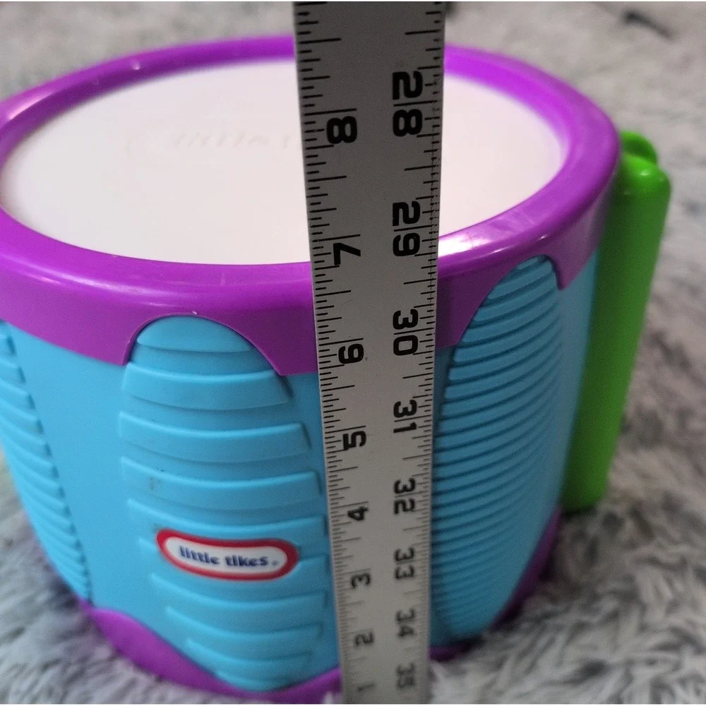 Little Tikes Drum  Purple Blue Green Yellow Baby Toddler Toy Musical Educational
